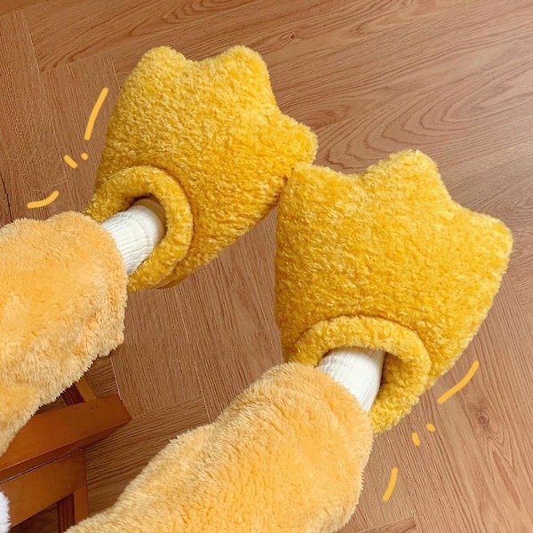 Plushtofflor med rosett i form av en söt and med simfötter - Varma och mysiga 36 to 37
