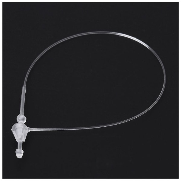 500 stk. Hvide Snap Lock Pins Loop Pris Tag Fastener 5\" 130mm