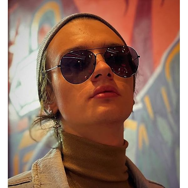 Pilot Style Solbriller Designer Unisex UV400 Linsebeskyttelse Nuancer