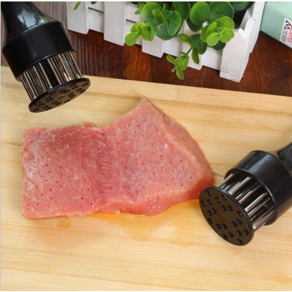 Köttmörare med ultratunna stålnålsblad, 2-pack