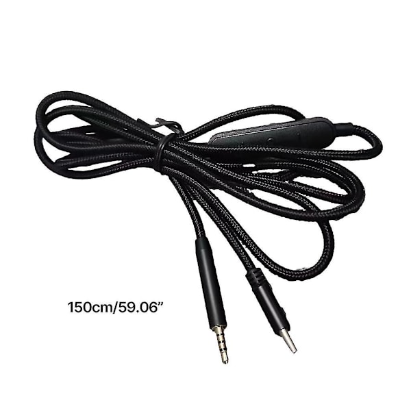 USB-C till 2,5 mm Han-kabel för QC25/QC35/QC35II/QC45 Hörlurar med Mikrofon