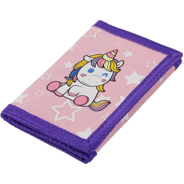 Wallet, Cute Cartoon Wallet with Zipper for Kids, Unicorn