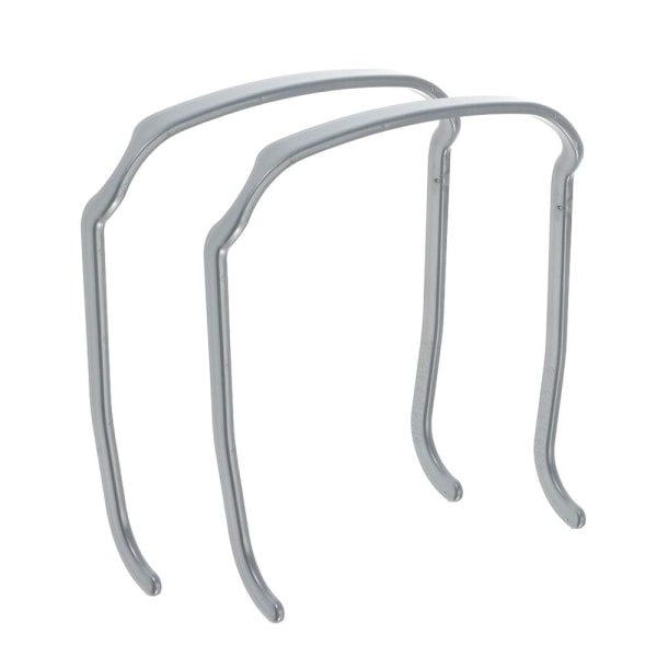 2PCS Osynlig hårrosett Tjock lockig hårrosett Silver
