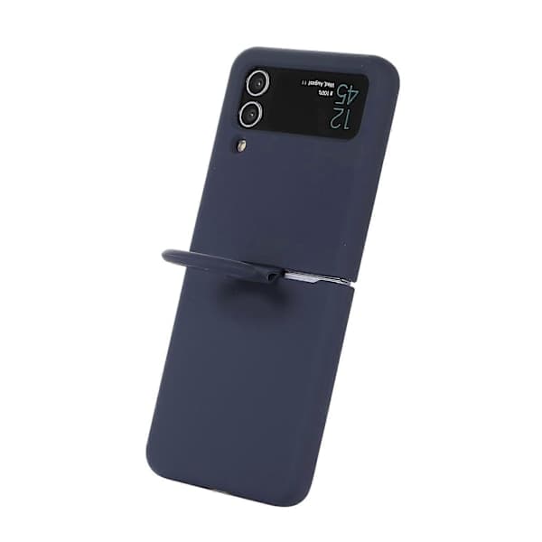 För Samsung Galaxy Flip 4 Silikon Integrerad Ring Spänne Mobiltelefonfodral
