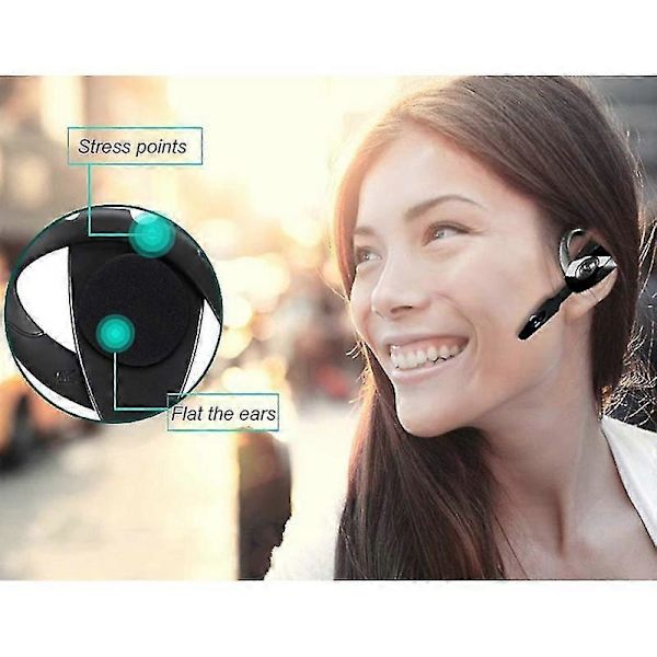 Ex-01 Bluetooth-kompatible 5.0 Øretelefoner Ørekrog Sport Håndfrit Headset Til Smartphone Q