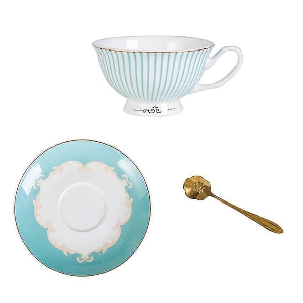 Klassisk kaffekoppsett i britisk stil, luksuriøs gave, keramisk krus