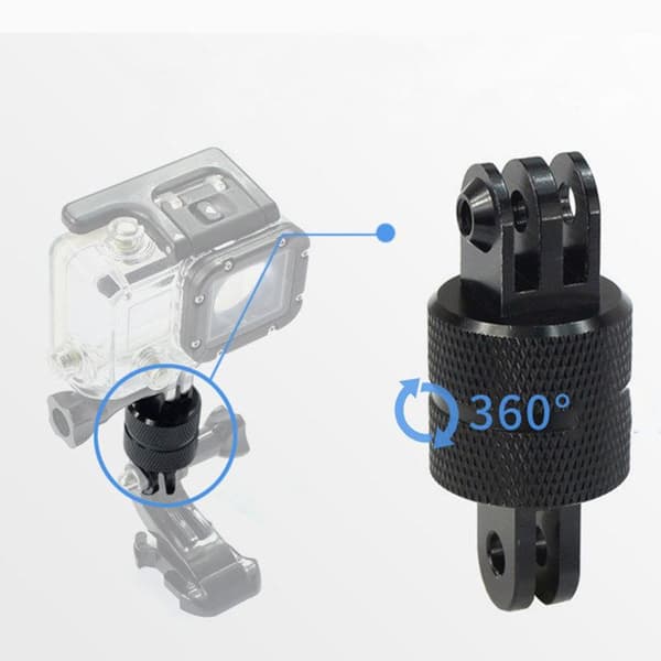 360-graders roterende aluminium drejearmsbeslagadapter til Hero 6/5/4/7