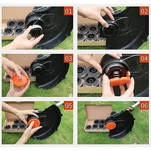 Udskiftningsspole af tråd - Black+Decker - A6481 - Pakke med 6 - Diameter 1,5 mm - Længde 10 m