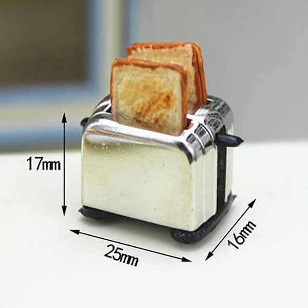 1:12 /1:6 Dukkehus Miniature Scene Model Brødmaskine Legetøj