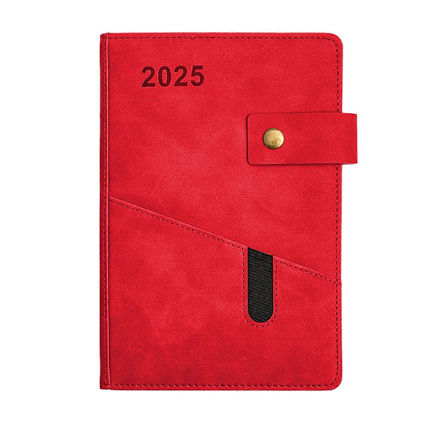 2025 Kalender 365 Dagars Kalender Planer Anteckningsblock Imitationsläder Omslag 400 Sidor Anteckningsbok Lämplig För Julklappar