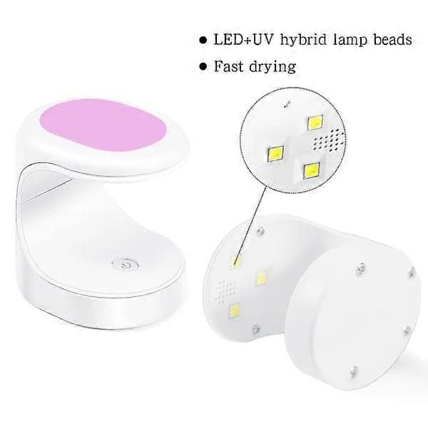 16W UV LED Lampe Neglekunst Tørrelampe Mini Bærbar Lilla Blue