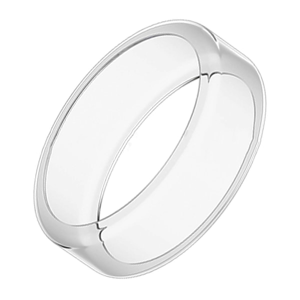 Silikonringbeskytter for Oura Ring Gen 3 - Arbeidsvennlig, Anti-Fall, Anti-Skli, Elastisk Deksel S/M Universal Størrelse, Enkel å Bruke, Smart Ring Elastisk Hylse transparent M