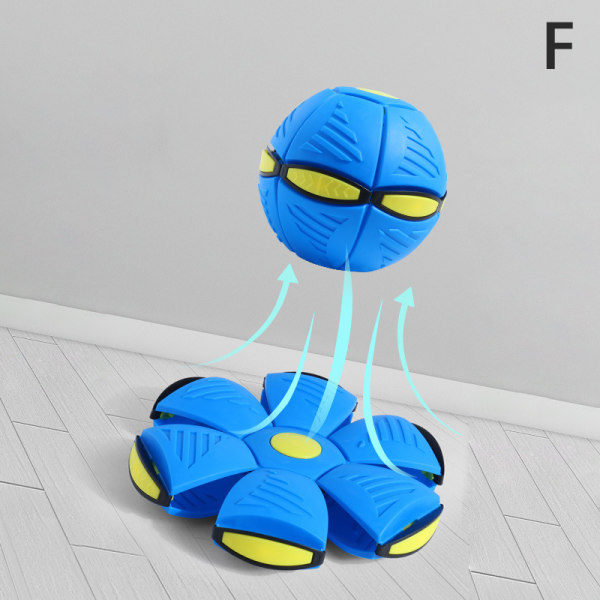 Flygende UFO Flat Throwing Disc Ball Magic Ball Toy Kid Outdoor Blå Blue