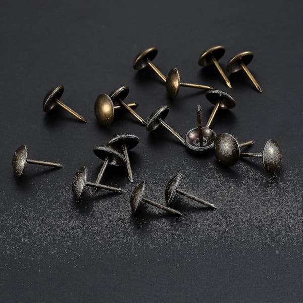 200 Stykker Møbelspiker, Dekorative Møbelspiker, Møbelstifter, Antikk Messing Møbelspiker Med Plastboks For Lenestol Sofa Møbler