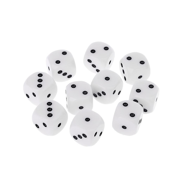 10 kpl 16 mm D3 kuusisivuista noppaahelmeä Dungeons & Dragon D&d Rpg Poly -pöytäpeliin