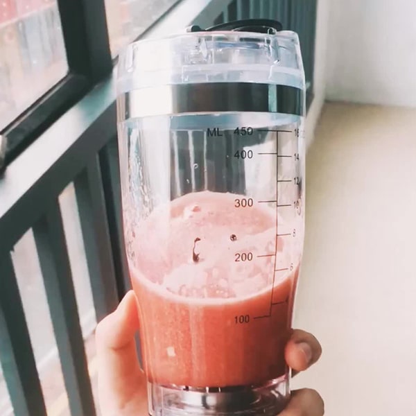 450ml/600ml USB Genopladelig Elektrisk Blender Kop Bærbar Proteinpulver Automatisk Shaker Flaske Lækagesikker Blender til Milkshakes Sukker Kaffe