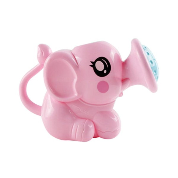 Elefantvanngryte i plast Badeleker Tegneserie Babybaddusjverktøy Vannleker for barn Barn (rosa)