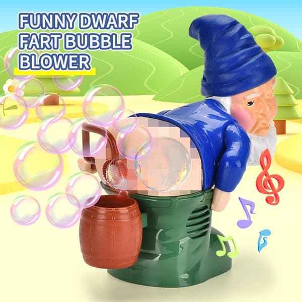 Jultomtens bubbelmaskin, rolig bubbelleksak