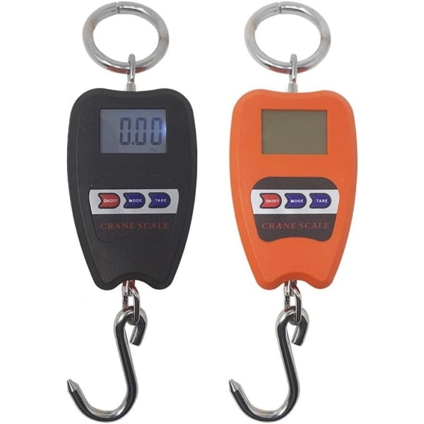 2-pack digital scale, professional industrial, spring dynamometric hook, 200 kg