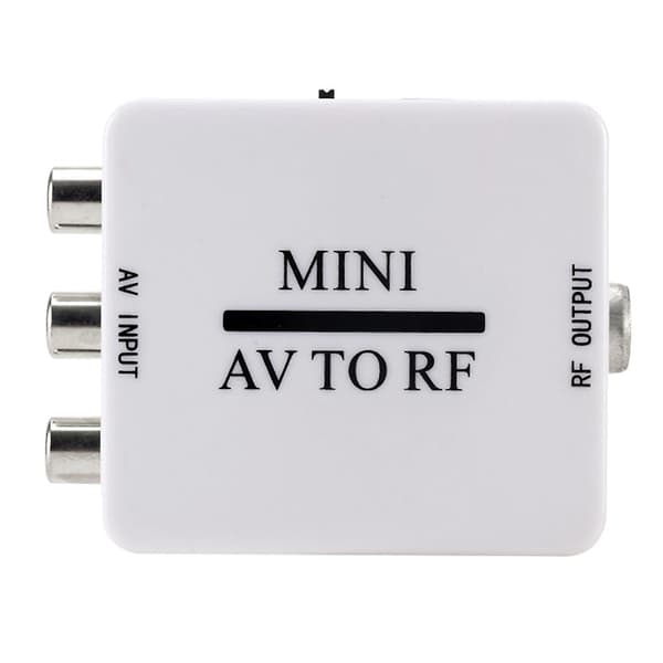 AV til RF-konverter med RF 67,25 MHz 61,25 MHz frekvens til TV VHS DVD