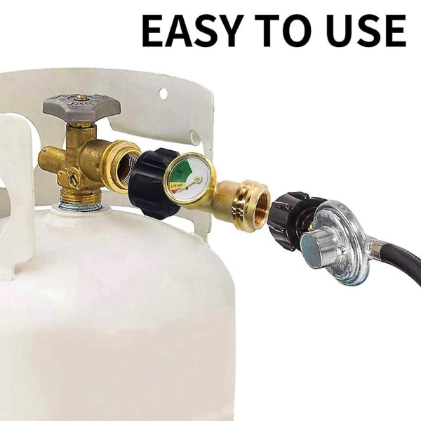 Propantankmåler niveauindikator, lækagedetektor, gastrykmåler til autocampere, med Type 1 Connectio