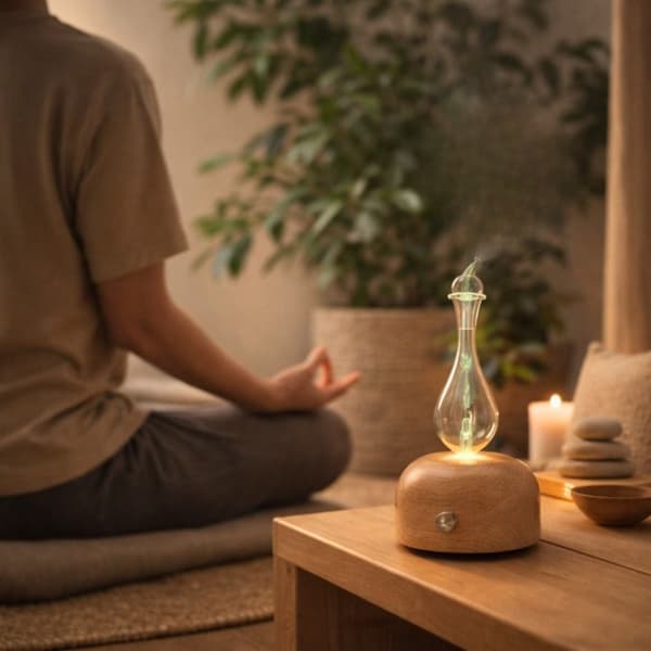 Zen'Arôme Aurora Nebuliserande eterisk oljediffusor - Kalldiffusion - Idealisk för aromaterapi - Justerbar effekt