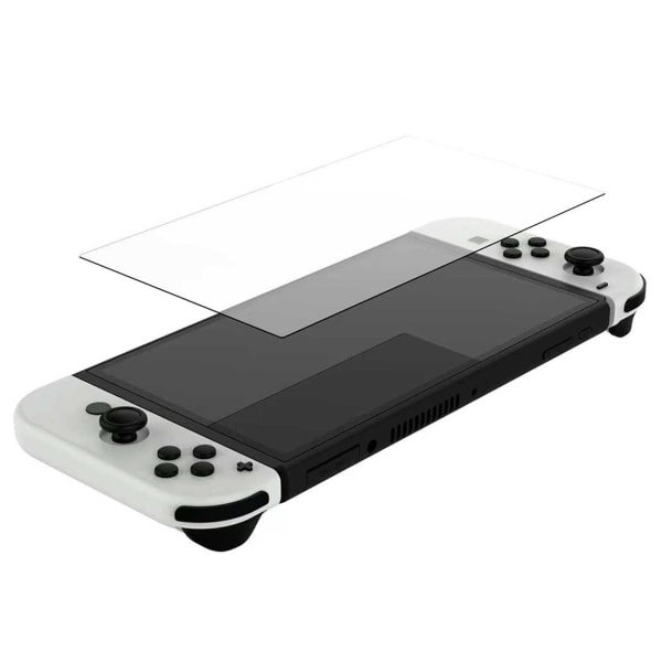 2-pack Nintendo Switch OLED Full Screen Protector i härdat glas transparent