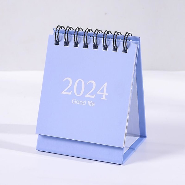 Minikalender 2024 Bordsskiva Liten Kalender Liten Engelsk Kalenderprydnad Dekorativ Skrivbordskalender