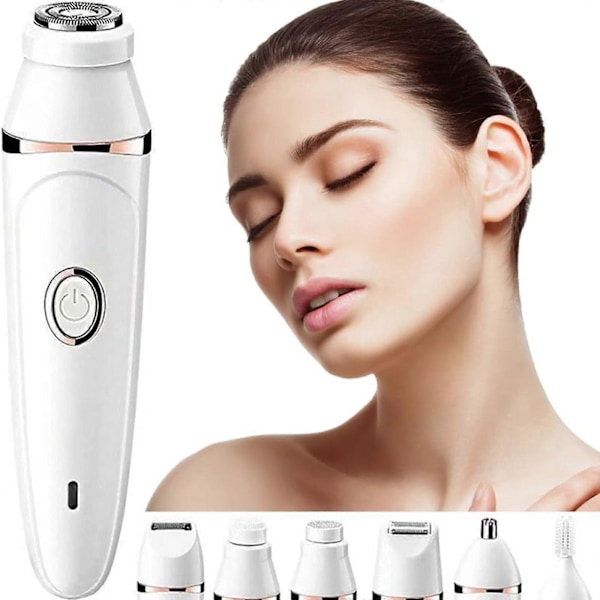 7 i 1 Pluxy Hår Fjerningsapparat, Ansigts Epilator - Pro 3.0 Kvinders Ansigts Epilator Vandafvisende