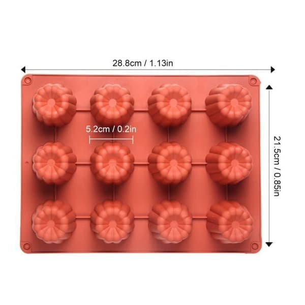 Silikonform - MOMOTOU - Blomstermønster - 28,8x21,5 cm - Temperatur -40 til 230°C