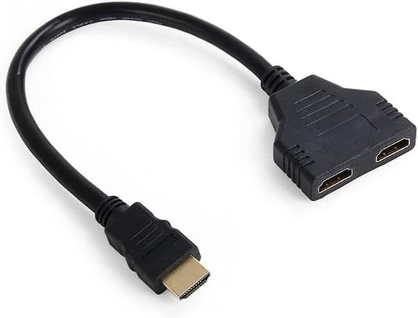HDMI Han til 2 HDMI Hun 1 Ind 2 Ud Splitterkabel Adapter Konverter