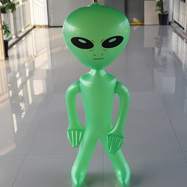 Jumbo Oppblåsbar Alien 3-pakning - Oppblåsbar Alien Leke for Barn -