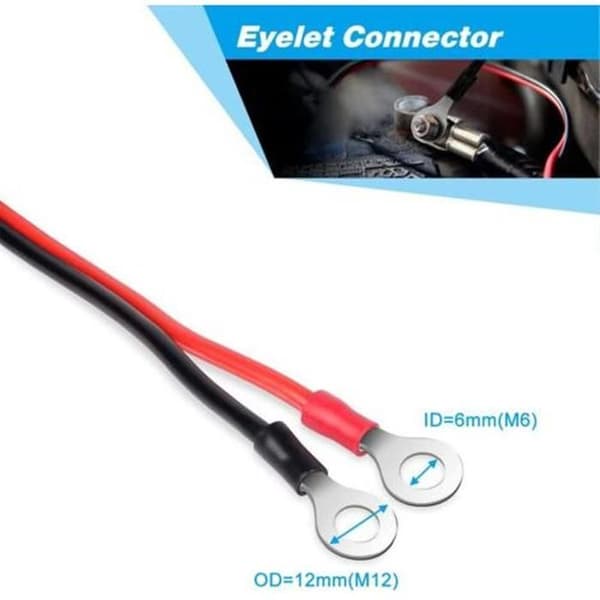 2 delar 30A Krokodilklämmor 12v 24v Startkabel för Bilbatteriladdare - 1m