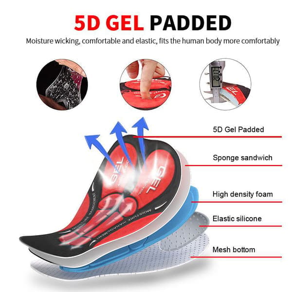 Pyöräilyhousut kolmella taskulla, miesten kesämaantiepyöräilyyn M