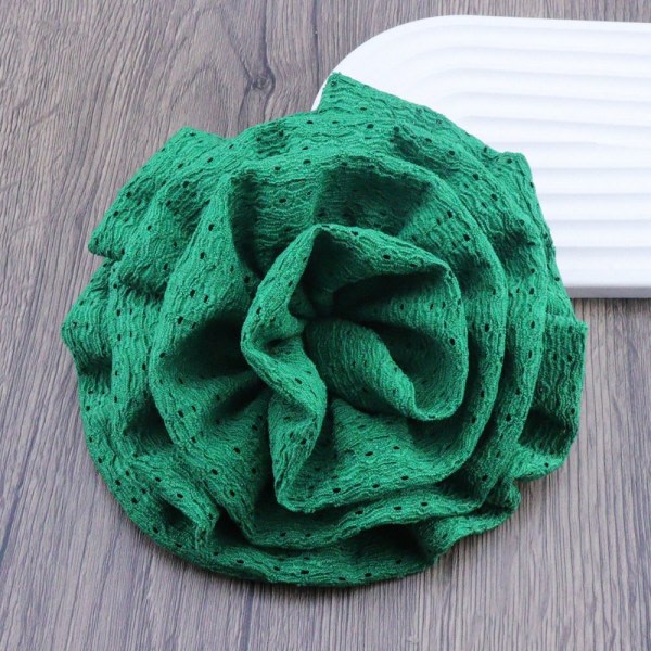 Stor blomst broche stof håndlavede brocher light blue