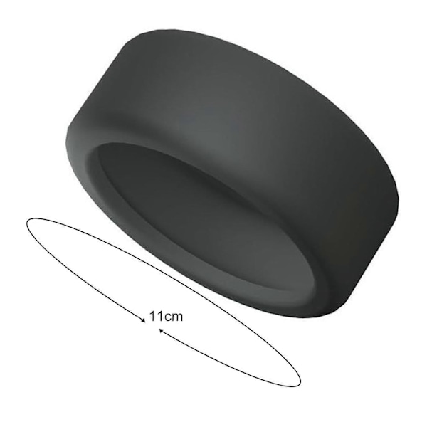 Silikonringbeskytter for Oura Ring Gen 3 - Arbeidsvennlig, Anti-Fall, Anti-Skli, Elastisk Deksel S/M Universal Størrelse, Enkel å Bruke, Smart Ring Elastisk Hylse Black S