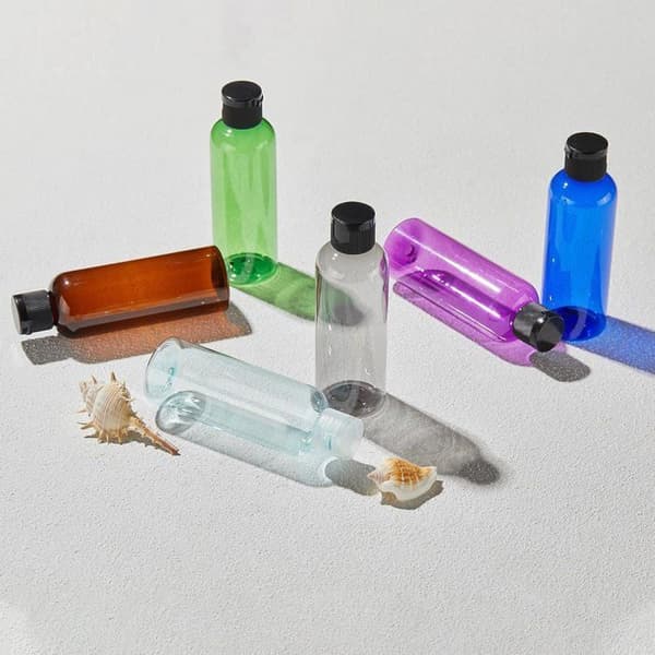 100 ml vätskedispensrar (5-pack), kosmetiska reseflaskor, lämpliga för affärs- och fritidsresor.