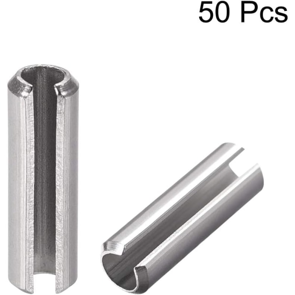 Fjäderpinne med slits - M5 x 14mm 304 Rostfritt stål Split Fjäder Rullsprintar Slät Yta 50st