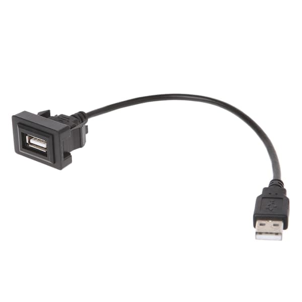 AUX USB-portkabel 12-24V ledningskabel USB-opladningsadapter til Vios/