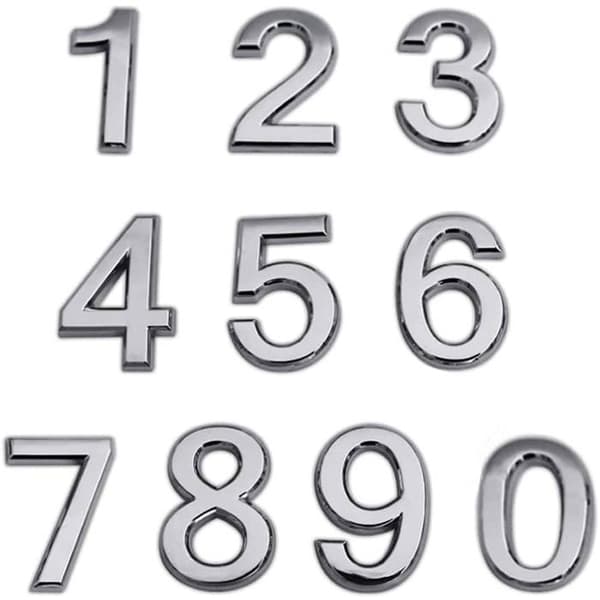 Chiffre Postkasse Husnummer Selvklebende 0 til 9 Gateadresse Nummer Design Selvklebende Husdørnummer