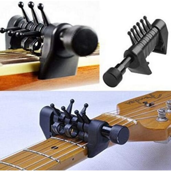 Multifunktionell Capo Gitarr Capo Öppen Individuellt Variabel Stämning Gitarr Transponering Gitarr Tonändringsenhet Simulera Ackord