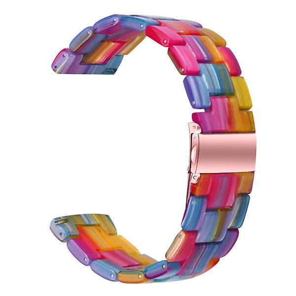 Udskiftningsrem til Garmin Vivoactive 4 - 22mm Vandtæt Resin Urrem Multicolor Style D Garmin Vivoactive 4