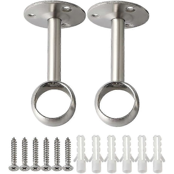 Gardinstångsbeslag Garderobsstångsbeslag Med Skruvar Takbeslag Diameter 32mm, 2 St 32mm