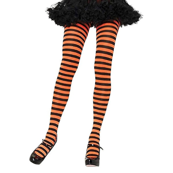 Dame Multifarget Stripete Strømper Juler og Nyttår Cosplay Strømper - Lian Rød Svart