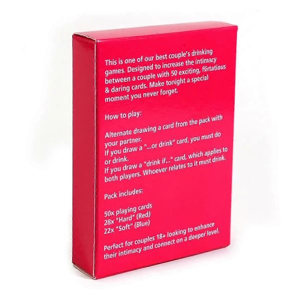 Excited Exhausted Couples Drinking Game Cards Lättviktiga Bärbara Spelkort Leksak för Dejtkväll ny excitement