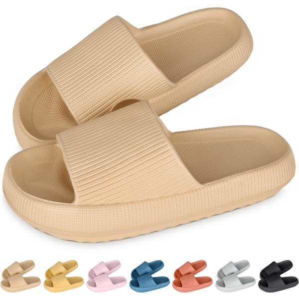 Sliders Dame Herre Tøfler Basseng Sliders Sommer Flip Flop Dusj Bade Putesliders Tøffel