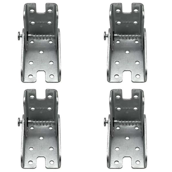 90 Graders Självlåsande Fällgångjärn Fällbart Bord Förlängningsstöd Silver 4pcs