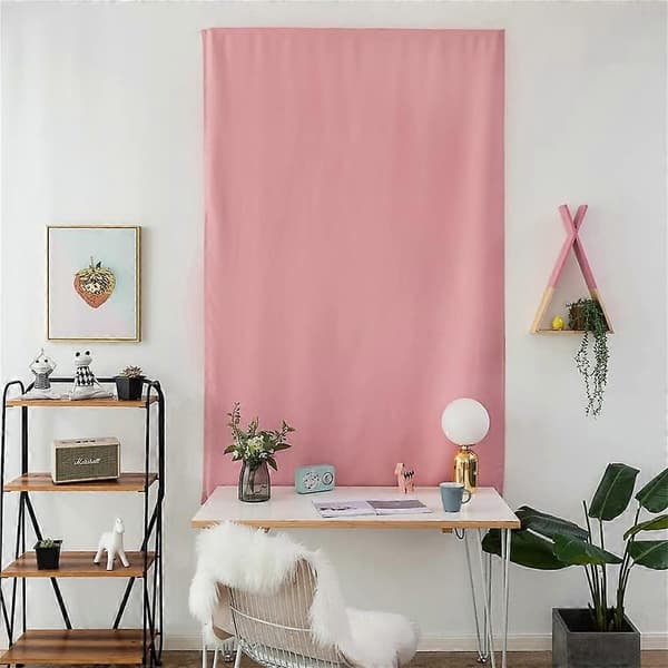 Dobbeltsidig blendingsgardin med borrelåslukking for stue soverom Pink Width 0.9 x Height 2.0m