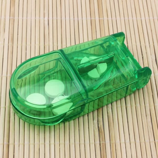 Opbevaring af piller til sundhedspleje + Easy Action Table Clipper Single Pack Grøn