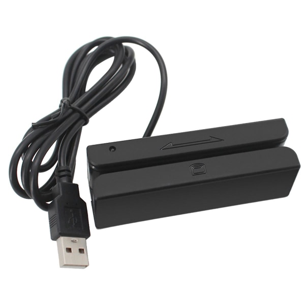 Msr90 USB Magnetremsa Kortläsning Maskin Kortläsare Stripe 3 spår Mini Swiper För USB PC